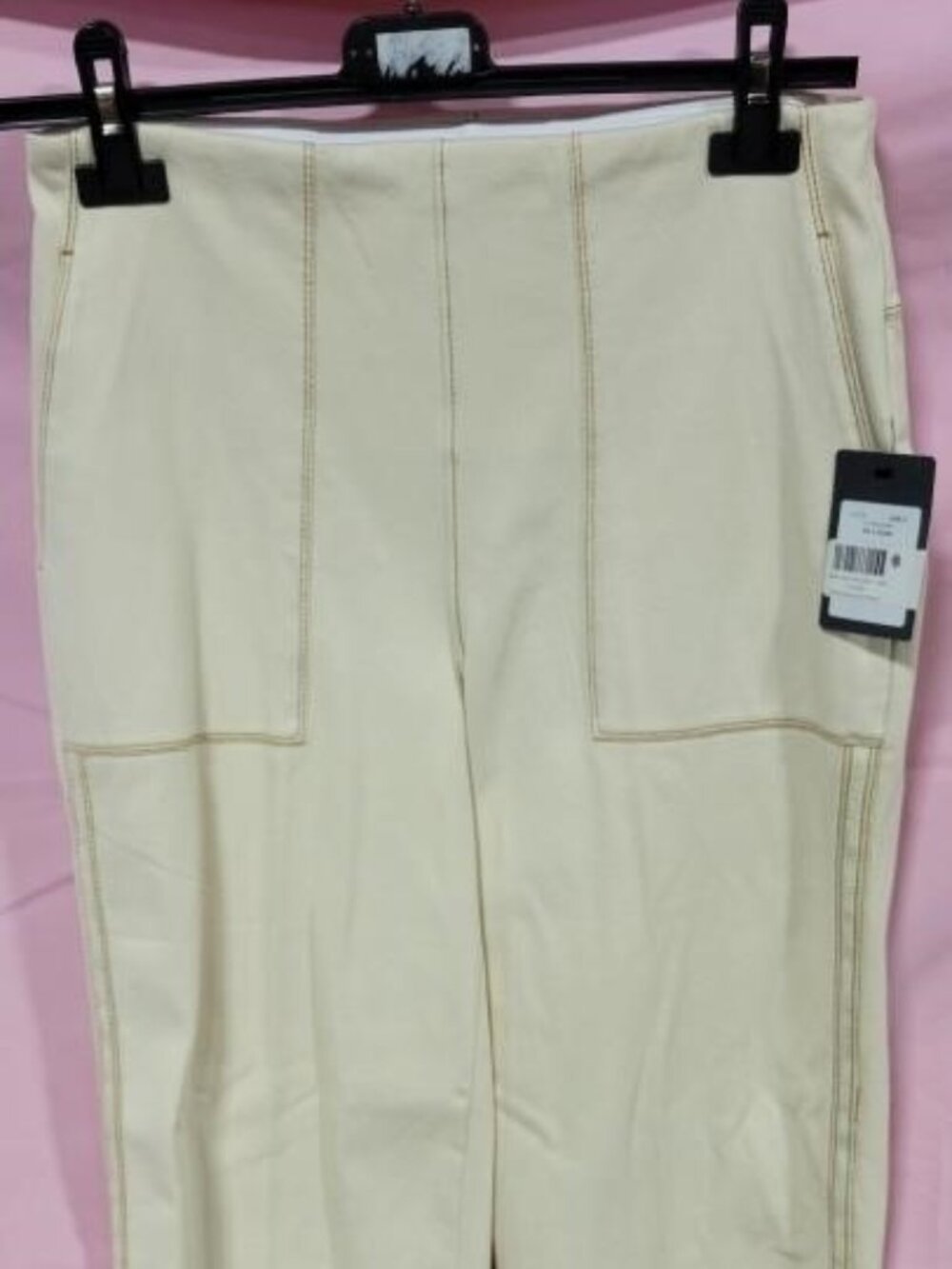LYSSE LATTE WIDE-LEG CROP PANTS - S